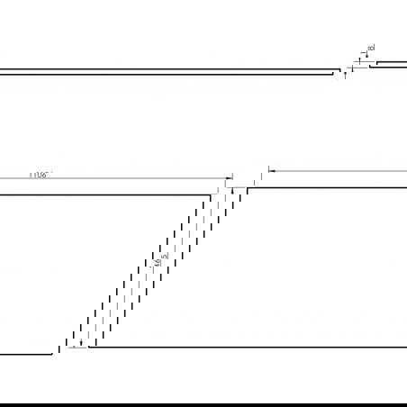 Mexen Uni blat pentru dulap 110 cm, alb mat - 91AXX-1104-464-18-01