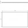 Mexen Uni blat de dulap 80 cm, gri mat - 91AXX-0804-464-18-62