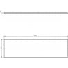 Mexen Uni blat dulap 160 cm, gri mat - 91AXX-1604-464-18-62