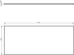 Mexen Uni blat dulap 110 cm, grafit mat - 91AXX-1104-464-18-66