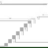 Mexen Uni blat de toaletă 80 cm, stejar - 91AXX-0804-464-18-81