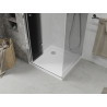 Mexen Lima cabină de duș pliabilă 70 x 70 cm, grafit, crom + cadă plată, alb - 856-070-070-01-40-4010