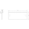 Mexen Orio front pentru corp dulap de baie 50 x 20 cm, negru mat - 91A10-0500-235-1-71