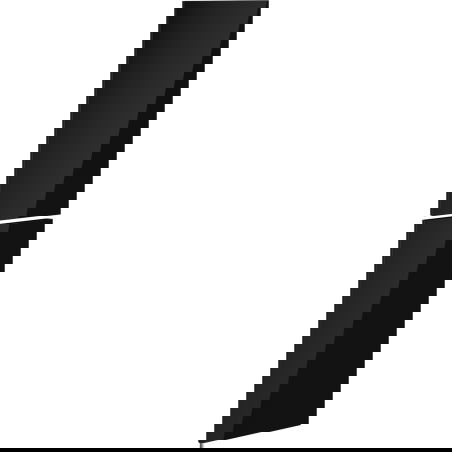 Mexen Orio față de corp dulap baie 35 x 80 cm (2 buc.), negru lucios - 91A11-1600-300-2-70