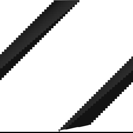 Mexen Orio fürdőszobai szekrénytest előlap 35 x 160 cm, fekete fényes - 91A11-1600-300-1-70