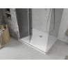Mexen Lima cabină de duș pliabilă 70 x 100 cm, Grafit, Crom + cadă de duș Flat, Albă - 856-070-100-01-40-4010