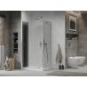 Mexen Lima cabină de duș pliabilă 70 x 100 cm, Grafit, Crom + cadă de duș Flat, Albă - 856-070-100-01-40-4010
