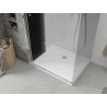 Mexen Lima cabina de duș pliabilă 70 x 120 cm, grafit, crom + cadă Flat, alb - 856-070-120-01-40-4010