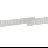 Mexen Rivel front redőzött fürdőszobai szekrénytesthez 140 x 20 cm, szürke matt - 91A20-1400-235-1-62