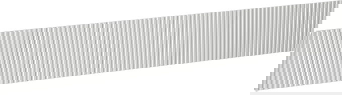 Mexen Rivel front redőzött fürdőszobai szekrénytesthez 140 x 20 cm, szürke matt - 91A20-1400-235-1-62