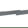 Mexen Rivel barázdált előlap fürdőszobai szekrény testhez 160 x 20 cm, grafit matt - 91A20-1600-235-1-66