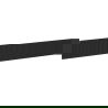 Mexen Rivel elülső bordázott fürdőszobai szekrénytesthez 120 x 20 cm, fekete matt - 91A20-1200-235-1-71