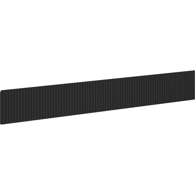 Mexen Rivel barázdált előlap fürdőszobai szekrényhez, 160 x 20 cm, fekete matt - 91A20-1600-235-1-71