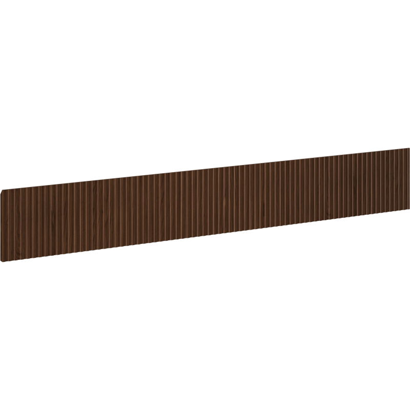 Mexen Rivel elülső hullámos front a fürdőszobai szekrényhez 140 x 20 cm, dió - 91A20-1400-235-1-86