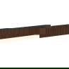 Mexen Rivel elülső hullámos front a fürdőszobai szekrényhez 140 x 20 cm, dió - 91A20-1400-235-1-86