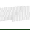 Mexen Rivel elülső, testhez bordázott fürdőszobai szekrényhez 100 x 43,5 cm, fehér matt - 91A20-1000-470-1-01