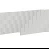 Mexen Rivel elülső redőzött a fürdőszobai szekrénytesthez 100 x 43,5 cm, szürke matt - 91A20-1000-470-1-62
