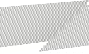 Mexen Rivel front barázdált fürdőszobaszekrény testhez 100 x 43,5 cm, szürke matt - 91A20-1000-470-1-62