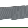 Mexen Rivel, 90 x 43,5 cm-es barázdált előlap fürdőszobai szekrényhez, grafit matt - 91A20-0900-470-1-66