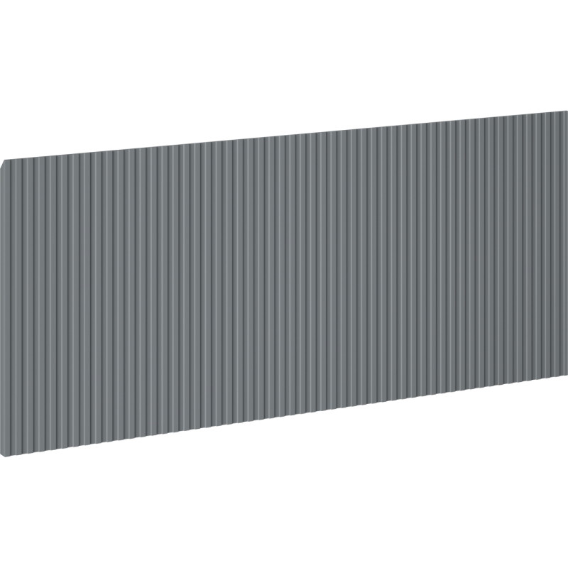 Mexen Rivel barázdált előlap fürdőszobai szekrény testhez 120 x 43,5 cm, grafit matt - 91A20-1200-470-1-66
