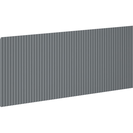 Mexen Rivel barázdált előlap fürdőszobai szekrény testhez 120 x 43,5 cm, grafit matt - 91A20-1200-470-1-66