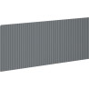 Mexen Rivel barázdált előlap fürdőszobai szekrény testhez 120 x 43,5 cm, grafit matt - 91A20-1200-470-1-66