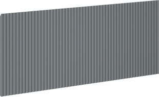 Mexen Rivel față canelată pentru corpul dulapului de baie 120 x 43,5 cm, grafit mat - 91A20-1200-470-1-66
