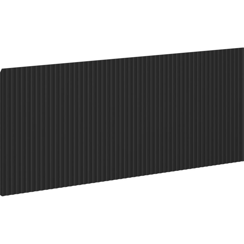 Mexen Rivel homlokzat bordázott fürdőszobai szekrénytesthez 90 x 43,5 cm, fekete matt - 91A20-0900-470-1-71
