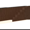 Mexen Rivel előlap fürdőszobai szekrénytesthez 100 x 43,5 cm, dió - 91A20-1000-470-1-86