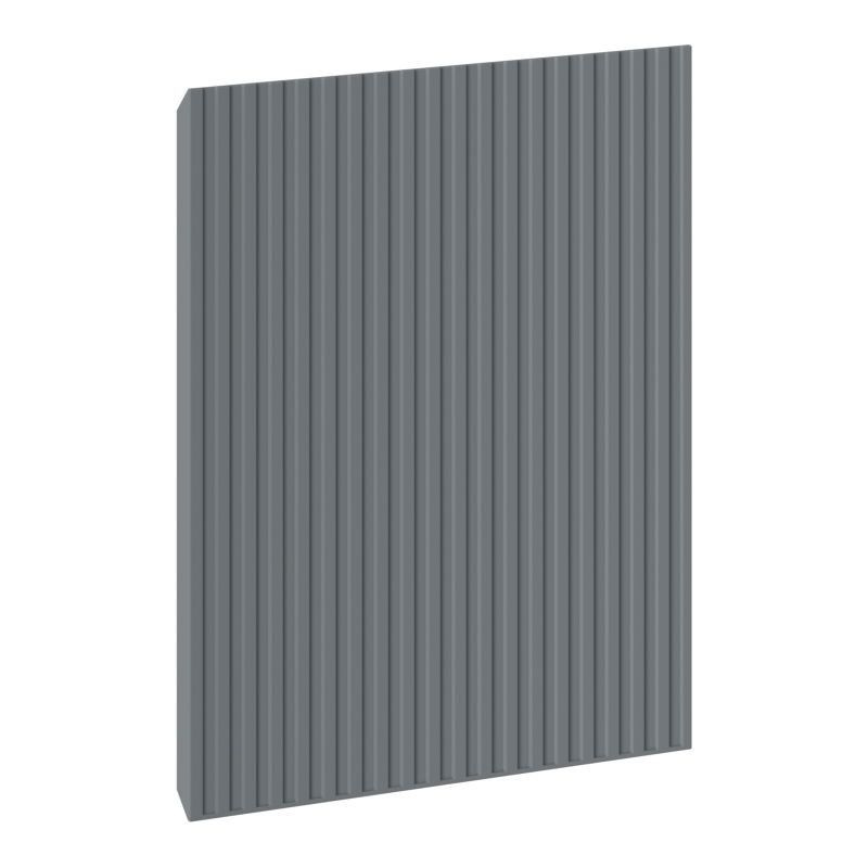 Mexen Rivel elülső bordázott felületű fürdőszobaszekrénytesthez 30 x 43,5 cm, grafit matt - 91A21-0300-470-1-66