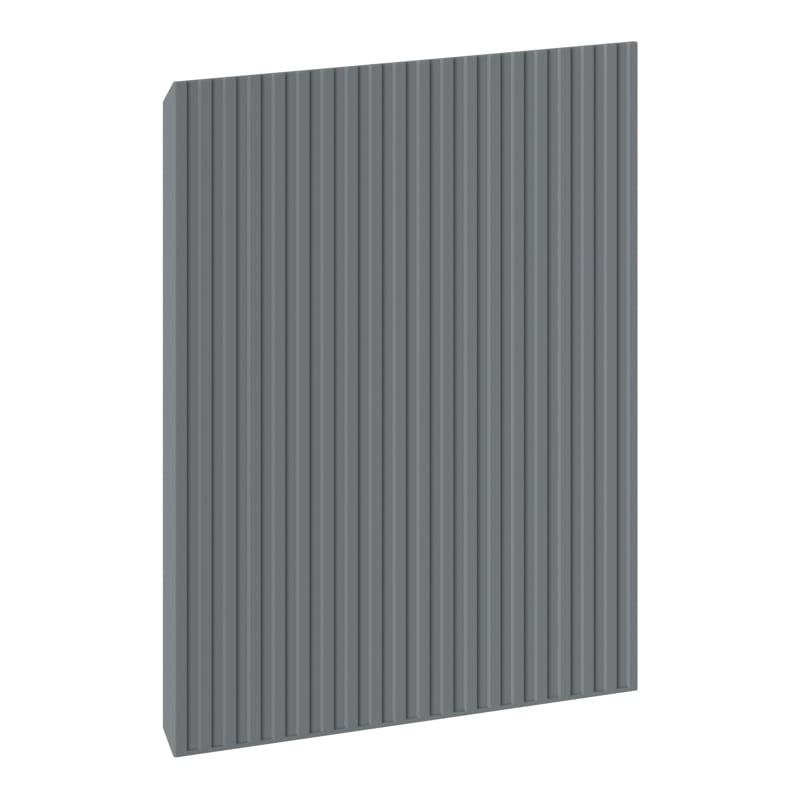 Mexen Rivel față canelată pentru corp dulap baie 35 x 43,5 cm, grafit mat - 91A21-0350-470-1-66