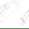 Mexen Velar L perete de duș Walk-in glisant 120 x 200 cm, transparent 8 mm, aur roz - 871-120-003-03-60