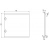 Mexen Rivel fațadă canelată pentru dulap de baie 45 x 43,5 cm, stejar - 91A21-0450-470-1-81