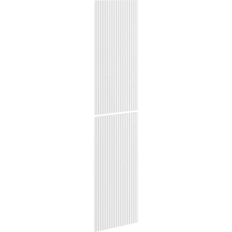 Mexen Rivel ráccsal ellátott elülső rész fürdőszobai szekrénytesthez 35 x 80 cm (2 db), fehér matt - 91A21-1600-300-2-01