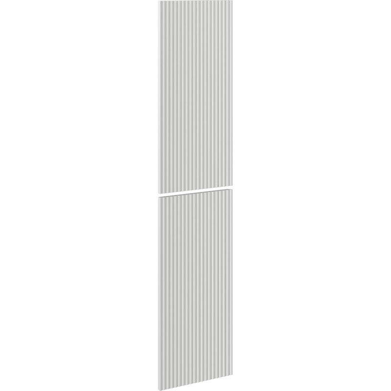 Mexen Rivel front canelat pentru corpul dulapului de baie 35 x 80 cm (2 buc.), gri mat - 91A21-1600-300-2-62