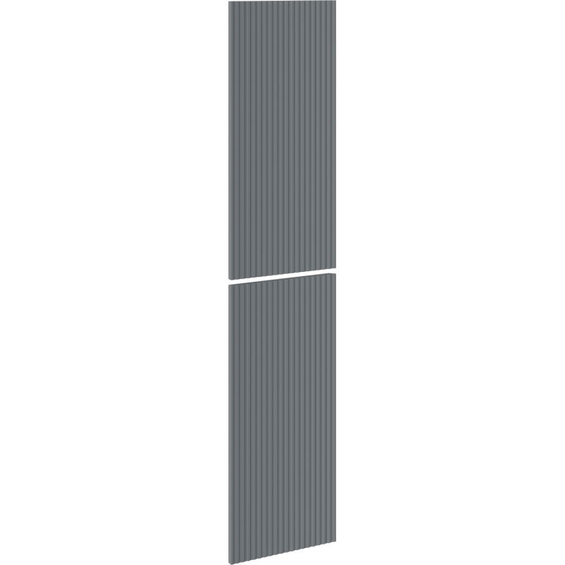 Mexen Rivel elülső bordázott panel a fürdőszobai szekrény testhez 35 x 80 cm (2 db), grafit matt - 91A21-1600-300-2-66
