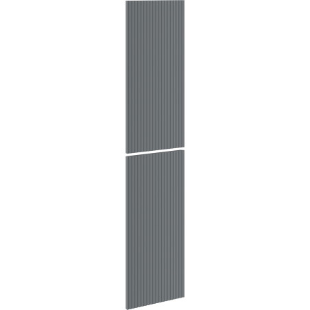 Mexen Rivel bordázott előlap fürdőszobaszekrényhez 35 x 80 cm (2 db), grafit matt - 91A21-1600-300-2-66