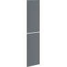 Mexen Rivel fațadă decorativă pentru corp dulap baie 35 x 80 cm (2 buc.), grafit mat - 91A21-1600-300-2-66