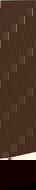 Mexen Rivel front striat pentru corp dulap baie 35 x 160 cm (1 buc.), nuc - 91A21-1600-300-1-86