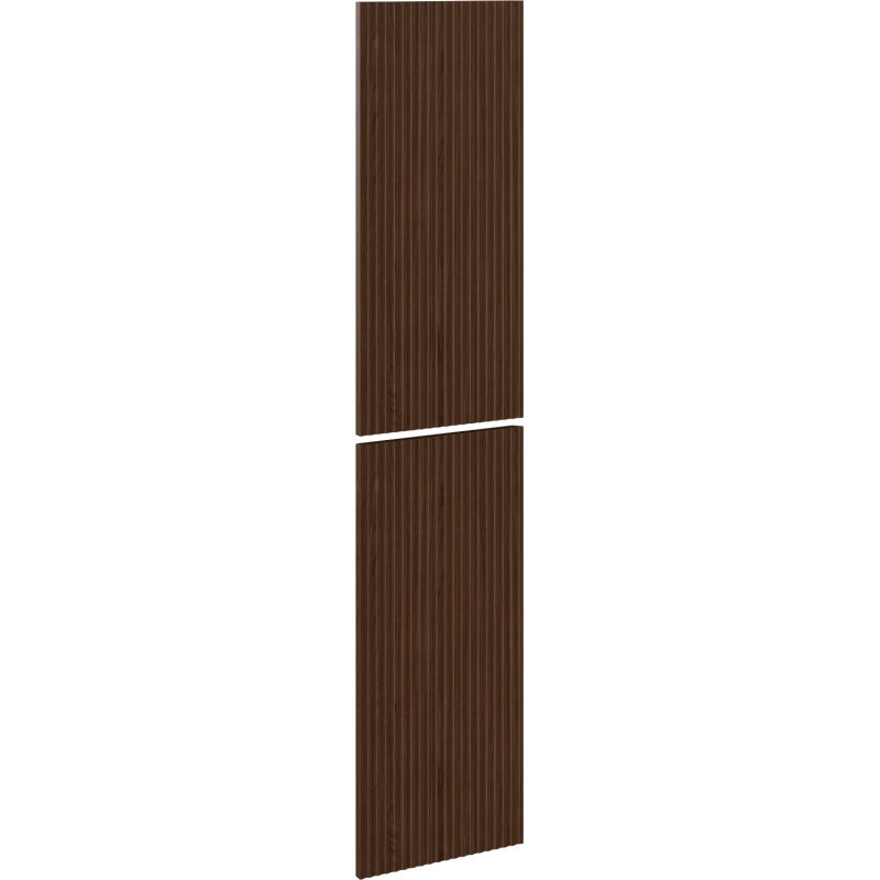 Mexen Rivel elülső ryflowany fürdőszobai szekrénytesthez 35 x 80 cm (2 db), dió - 91A21-1600-300-2-86