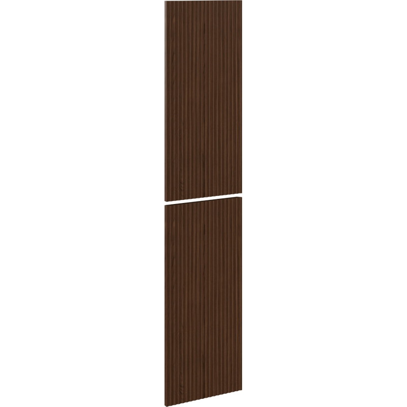 Mexen Rivel front canelat pentru corp dulap baie 35 x 80 cm (2 buc.), nuc - 91A21-1600-300-2-86