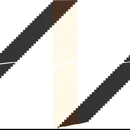 Mexen Rivel frontal canelat pentru corp dulap baie 35 x 80 cm (2 buc.), nuc - 91A21-1600-300-2-86