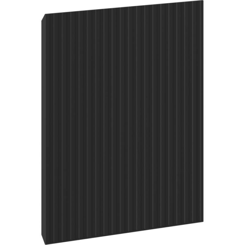 Mexen Rivel fațadă cu caneluri pentru corpul dulapului de baie 45 x 43,5 cm, negru mat - 91A21-0450-470-1-71
