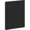 Mexen Rivel fațadă cu caneluri pentru corpul dulapului de baie 45 x 43,5 cm, negru mat - 91A21-0450-470-1-71