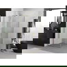 Mexen Exo cabină de duș pătrată pivotantă 70 x 70 cm, transparent, auriu - 8110-070-070-50-00