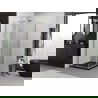Mexen Exo cabină de duș pătrată pivotantă 70 x 70 cm, transparent, auriu - 8110-070-070-50-00