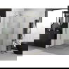 Mexen Exo cabină de duș pătrată pivotantă 70 x 70 cm, transparent, auriu - 8110-070-070-50-00