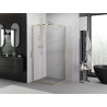 Mexen Exo-R Duo cabina de duș pătrată cu ușă basculantă 90 x 90 cm, transparentă, aurie - 8110-090-090-50-00