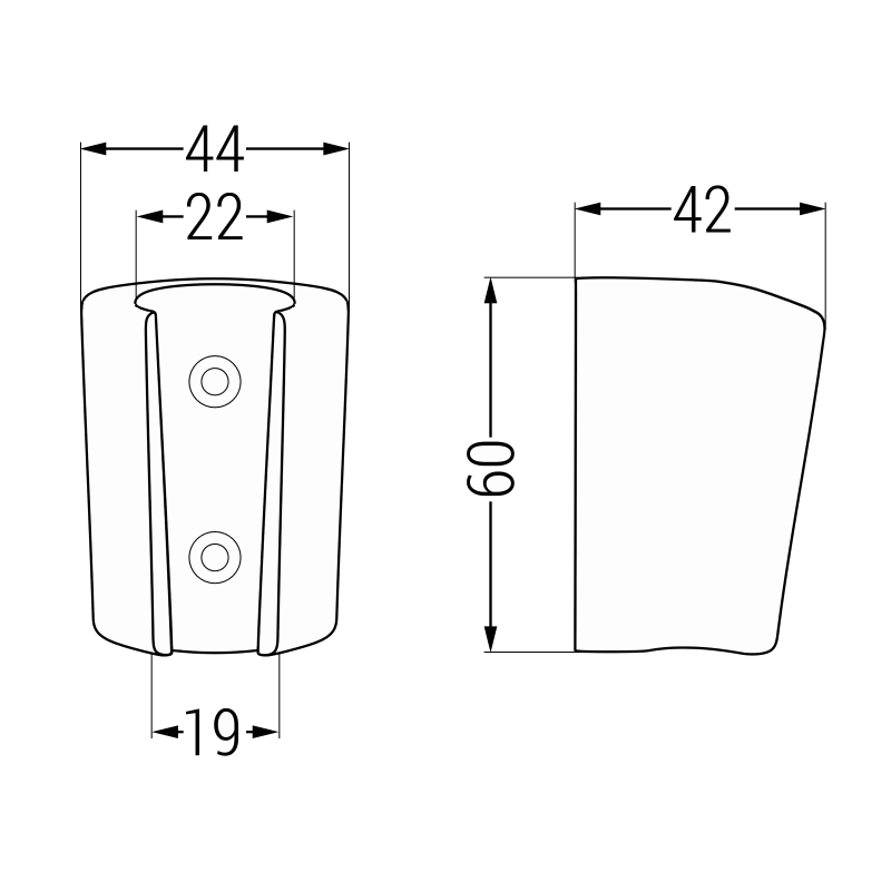 Mexen suport duș, alb - 79352-20
