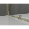 Mexen Exo-R Duo cabina de duș pătrată cu ușă batantă 100 x 100 cm, transparentă, aurie - 8110-100-100-50-00